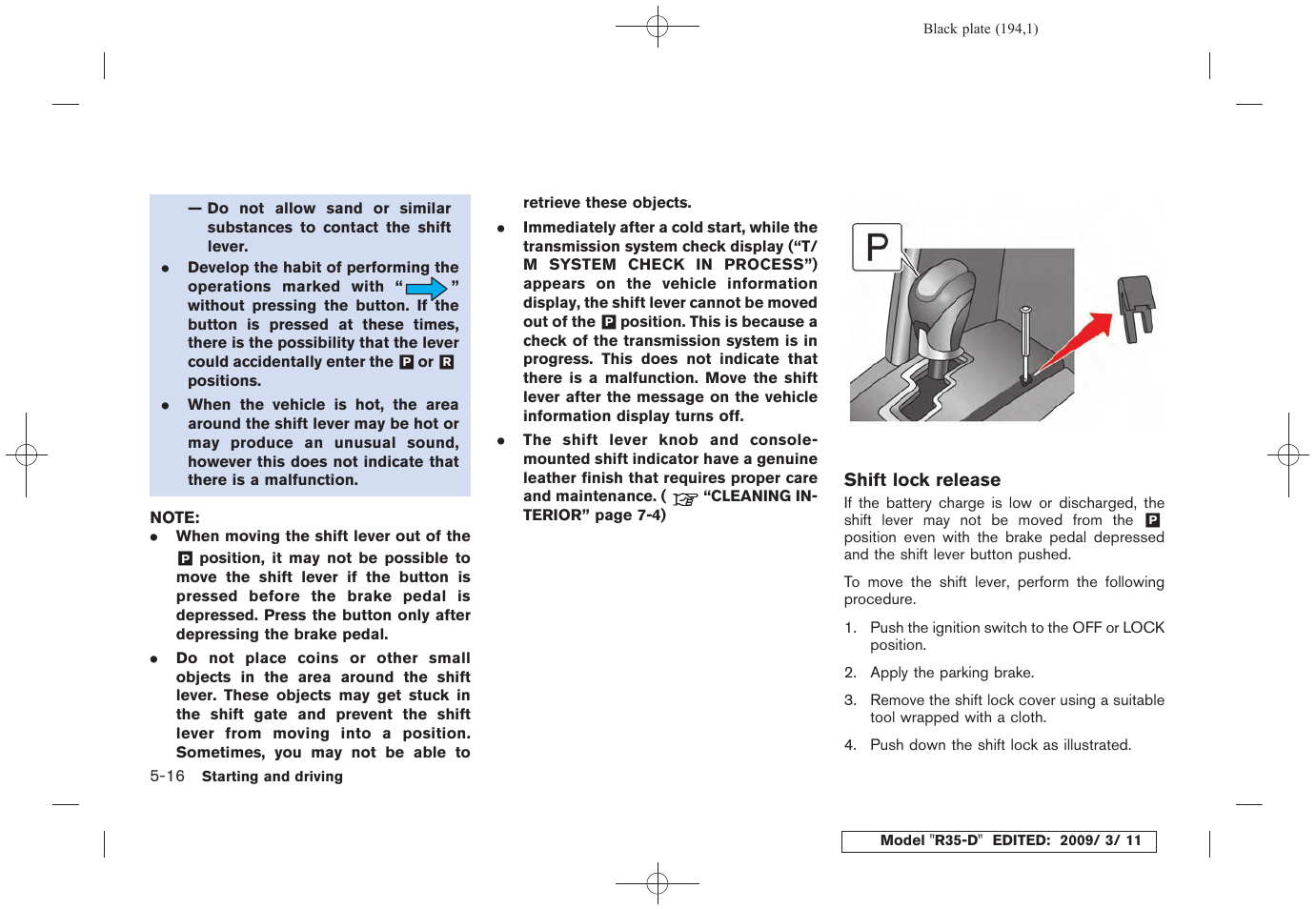 NISSAN 2010 GT-R Sports Sedan User Manual | Page 195 / 314