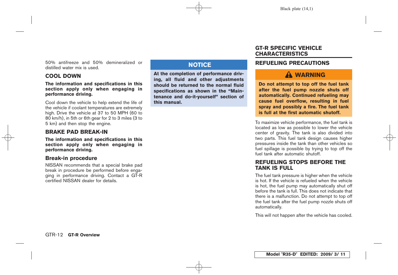 NISSAN 2010 GT-R Sports Sedan User Manual | Page 21 / 314