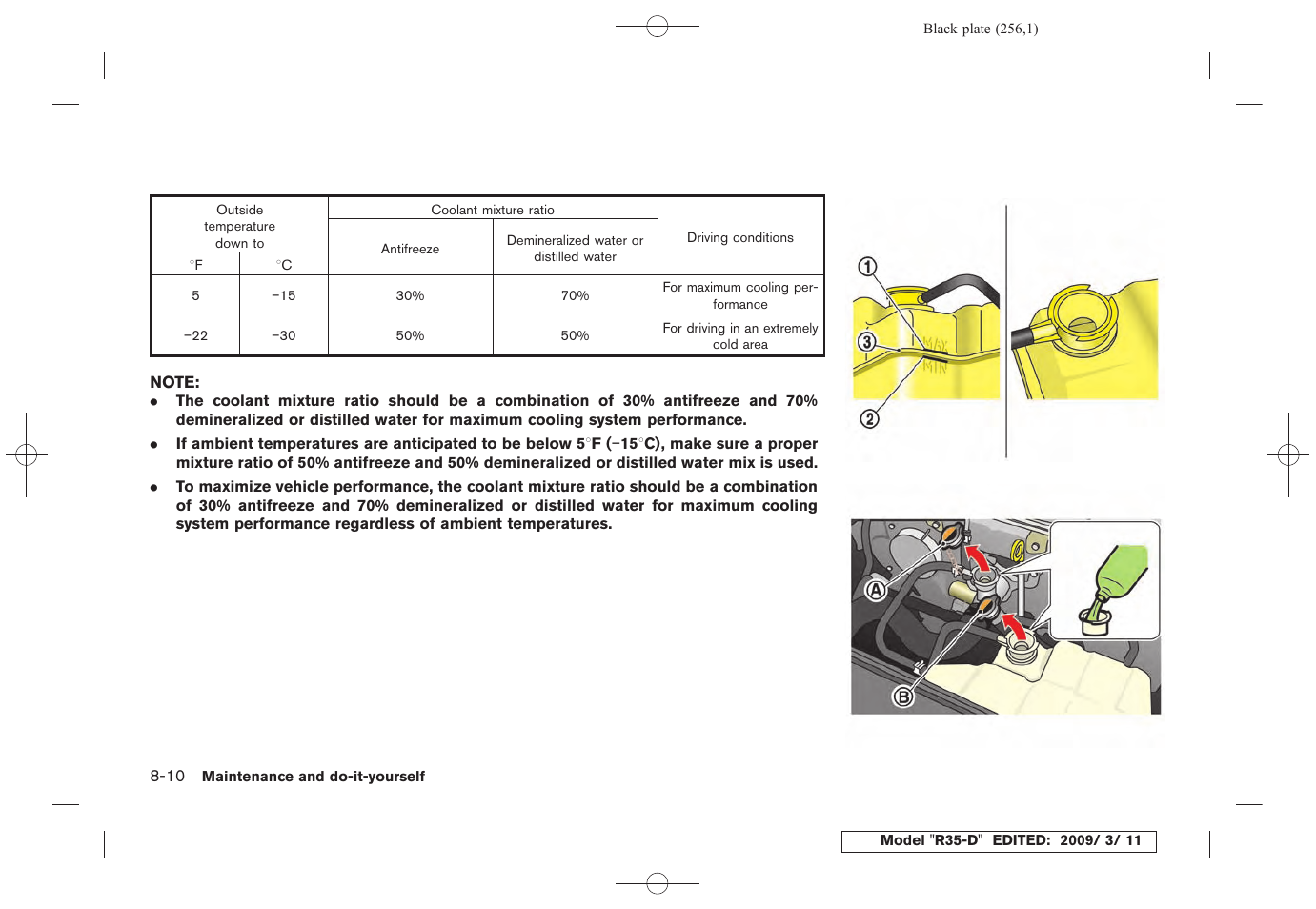 NISSAN 2010 GT-R Sports Sedan User Manual | Page 253 / 314