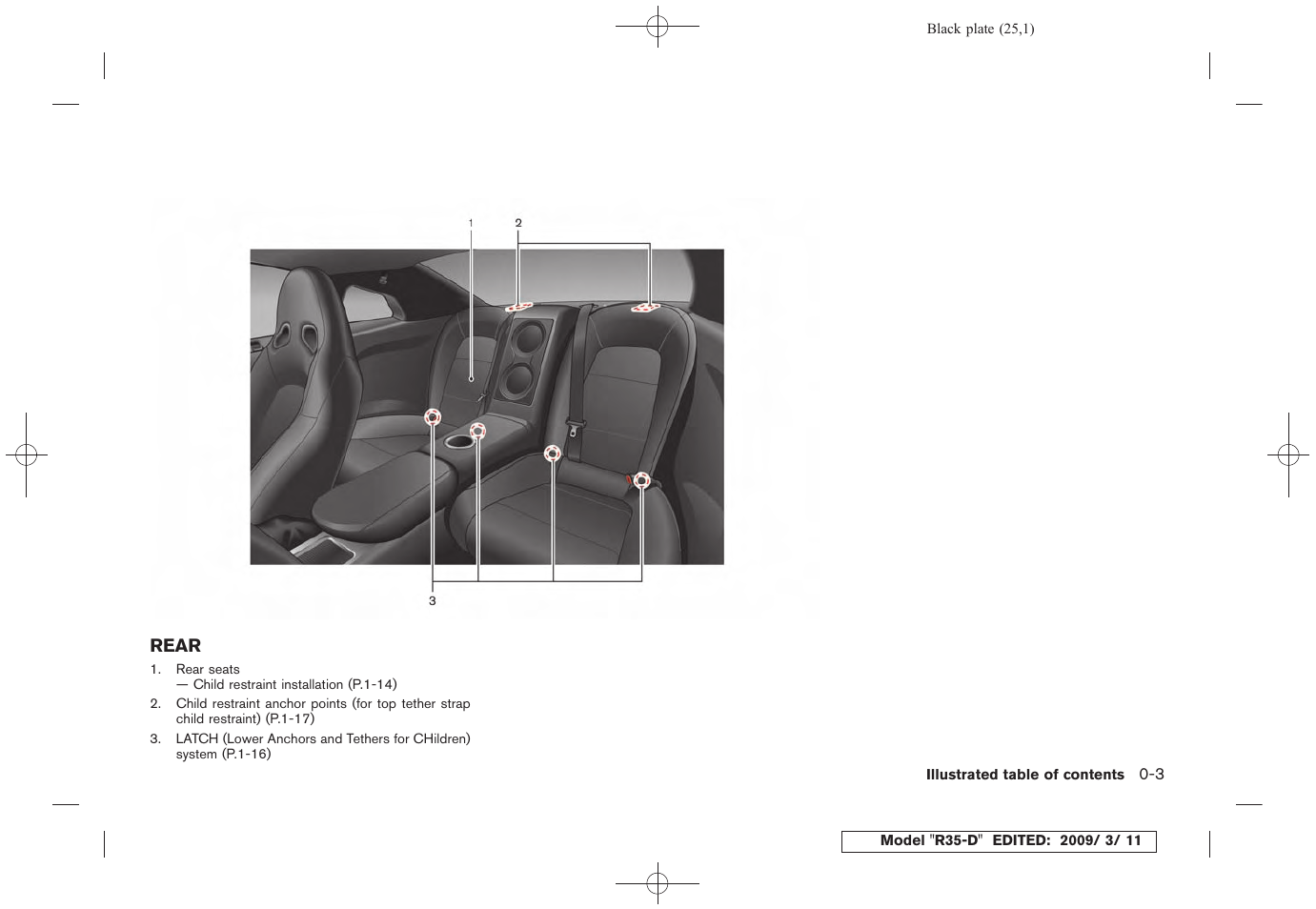 Rear -3 | NISSAN 2010 GT-R Sports Sedan User Manual | Page 30 / 314