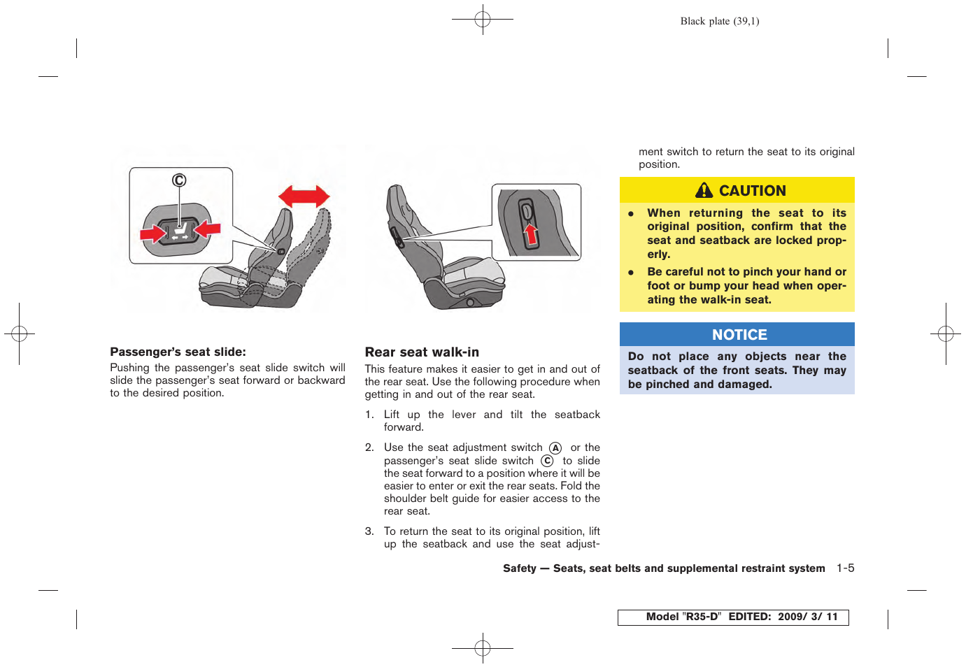 NISSAN 2010 GT-R Sports Sedan User Manual | Page 42 / 314