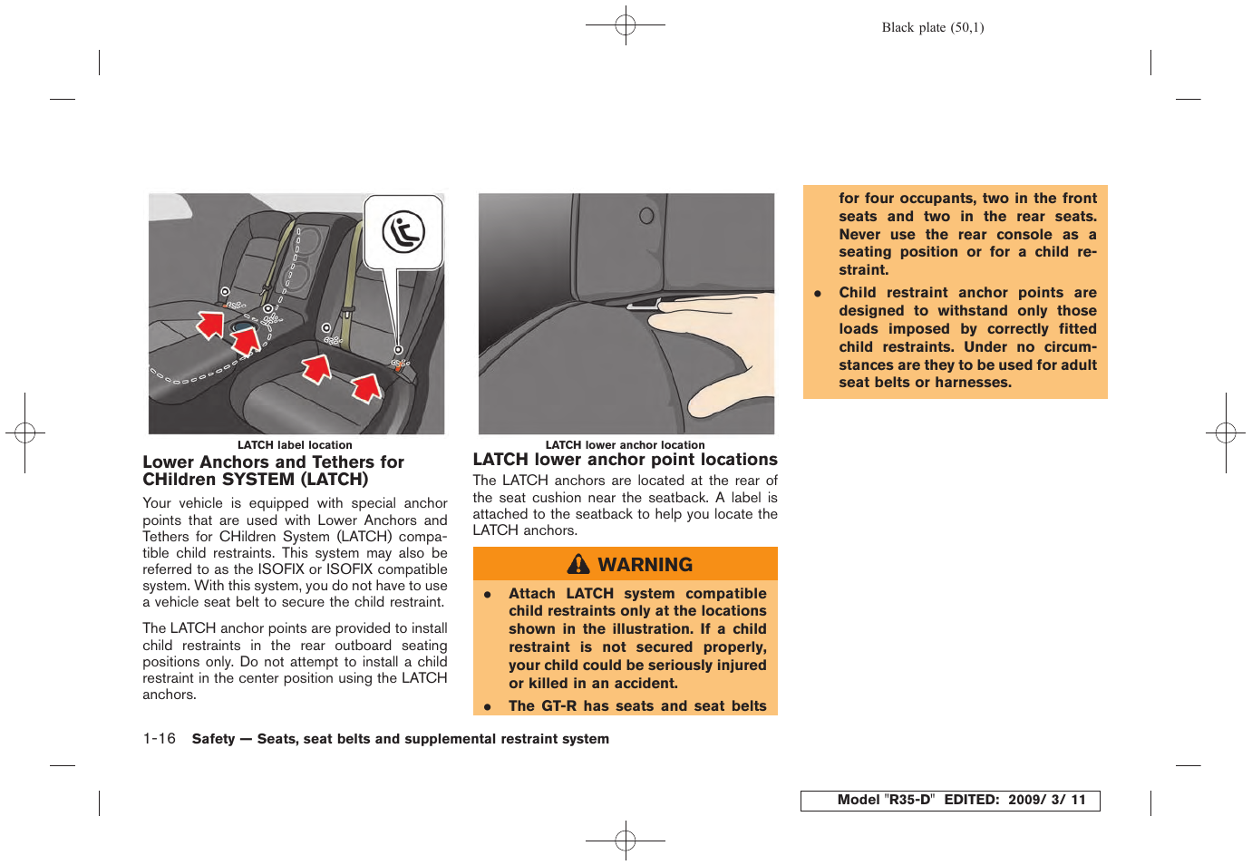 NISSAN 2010 GT-R Sports Sedan User Manual | Page 53 / 314