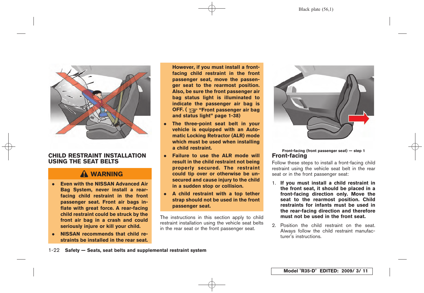 NISSAN 2010 GT-R Sports Sedan User Manual | Page 59 / 314