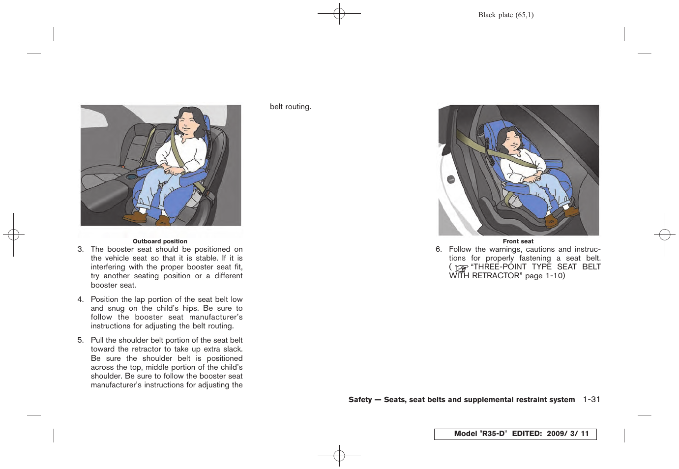 NISSAN 2010 GT-R Sports Sedan User Manual | Page 68 / 314