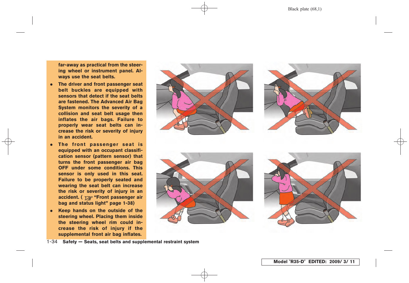 NISSAN 2010 GT-R Sports Sedan User Manual | Page 71 / 314