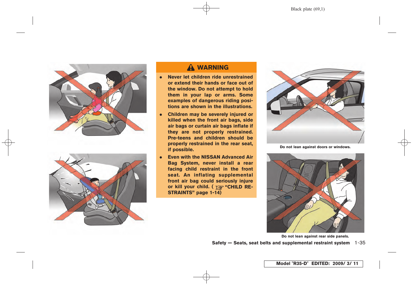 NISSAN 2010 GT-R Sports Sedan User Manual | Page 72 / 314