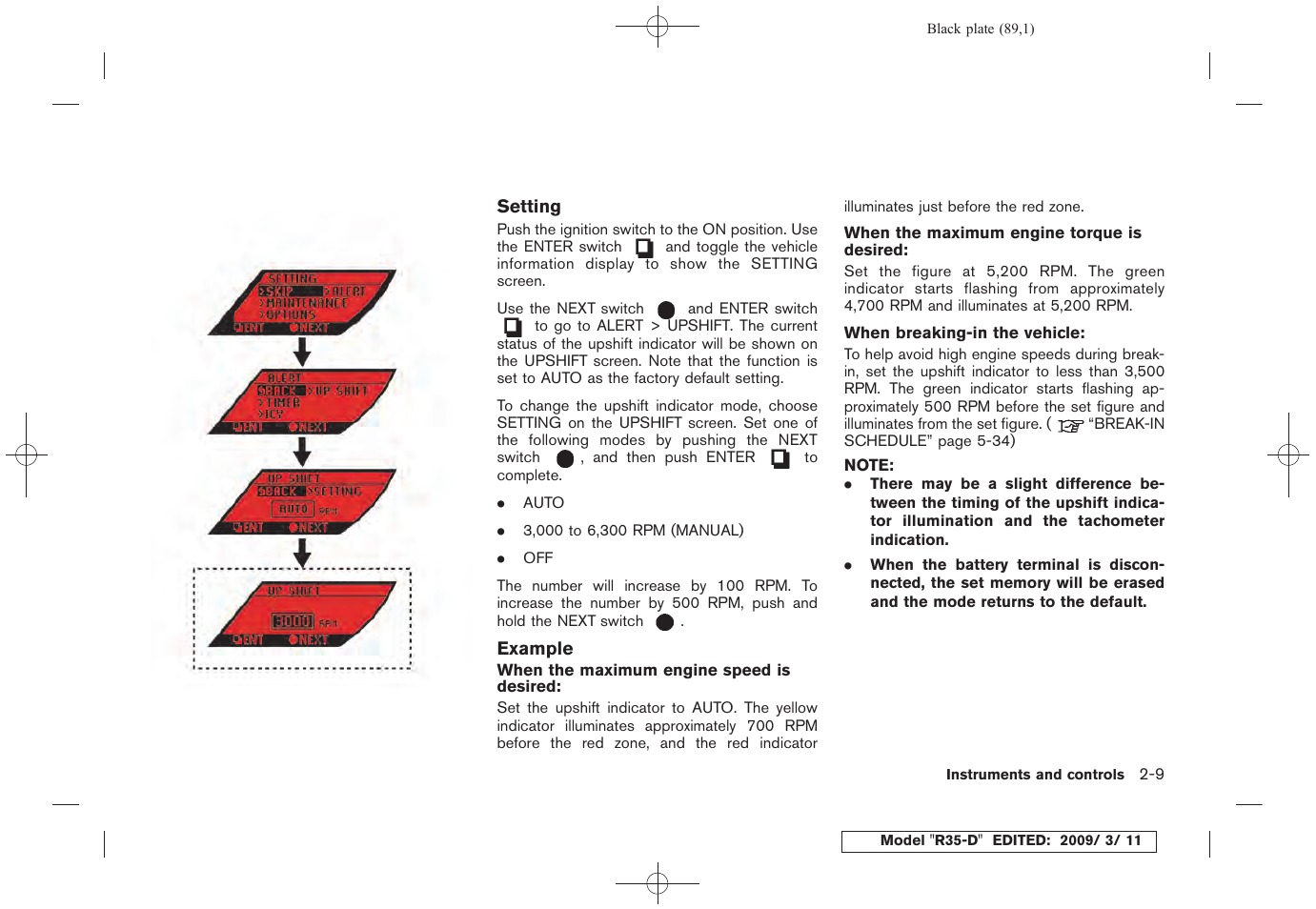 NISSAN 2010 GT-R Sports Sedan User Manual | Page 92 / 314