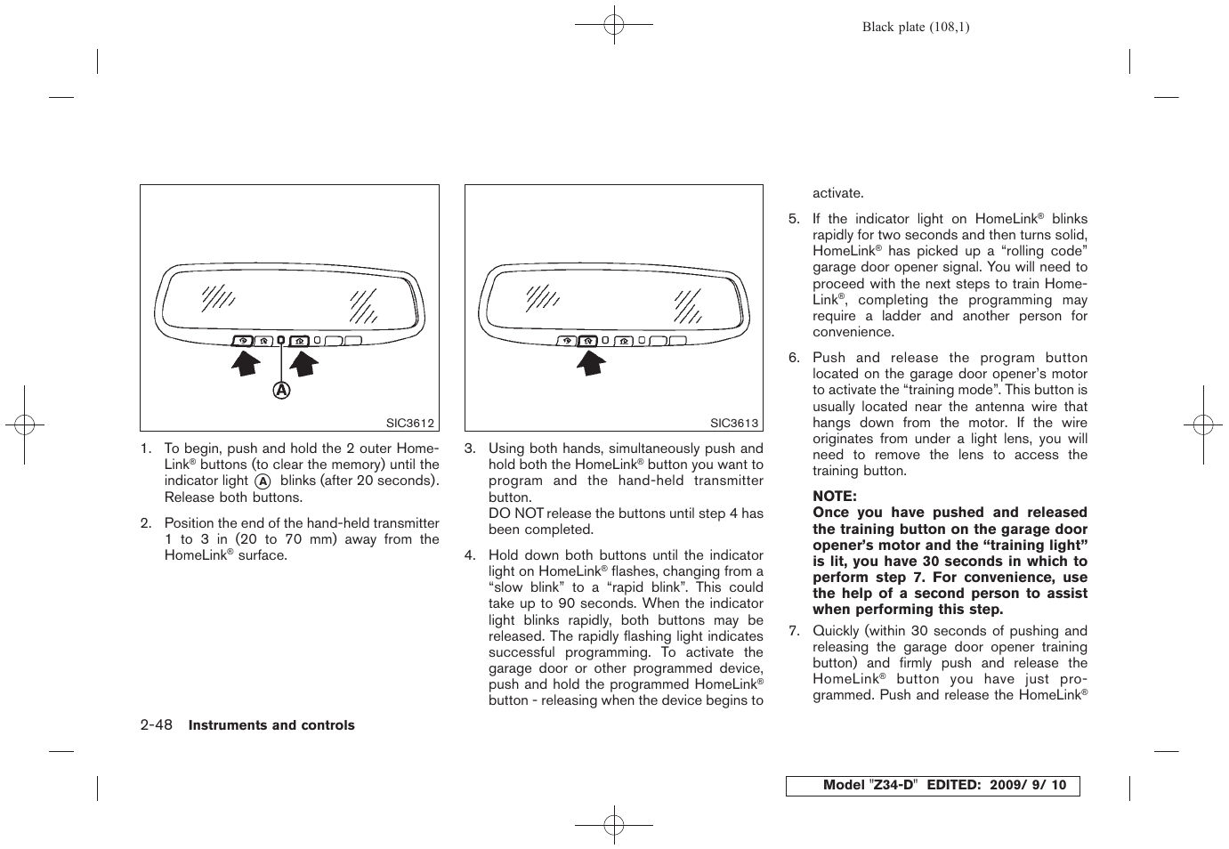 NISSAN 2010 Z Coupe User Manual | Page 110 / 409