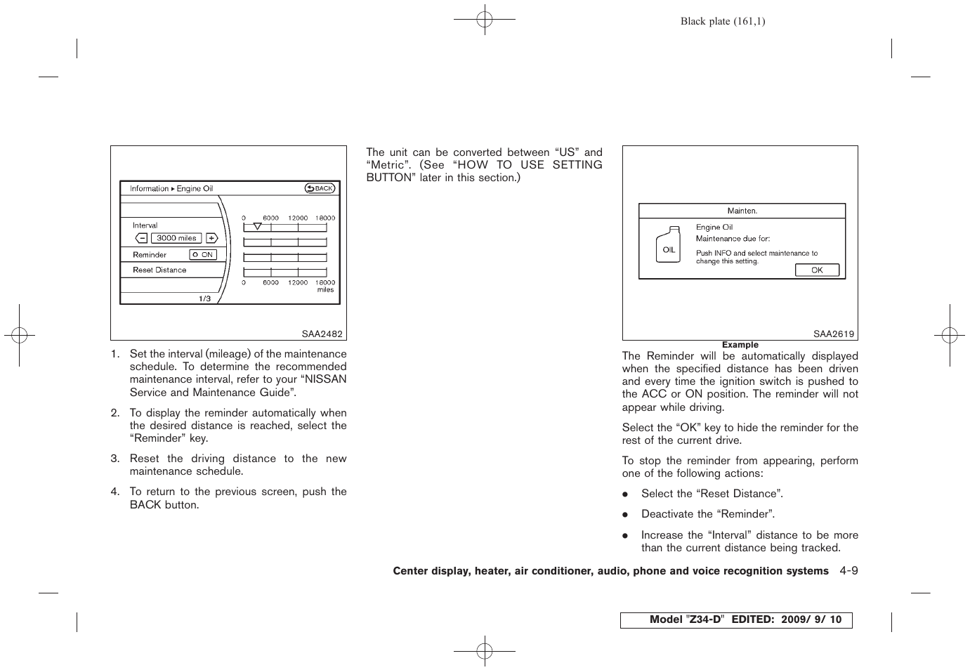 NISSAN 2010 Z Coupe User Manual | Page 161 / 409
