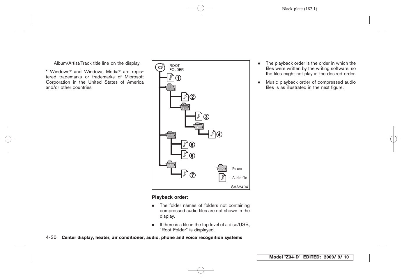 NISSAN 2010 Z Coupe User Manual | Page 182 / 409