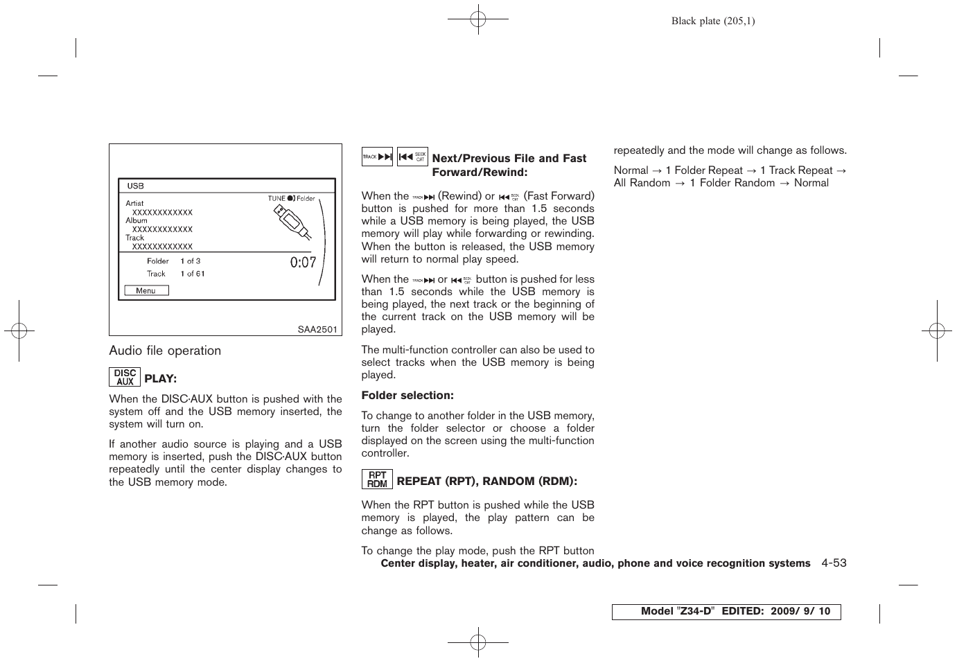 NISSAN 2010 Z Coupe User Manual | Page 205 / 409