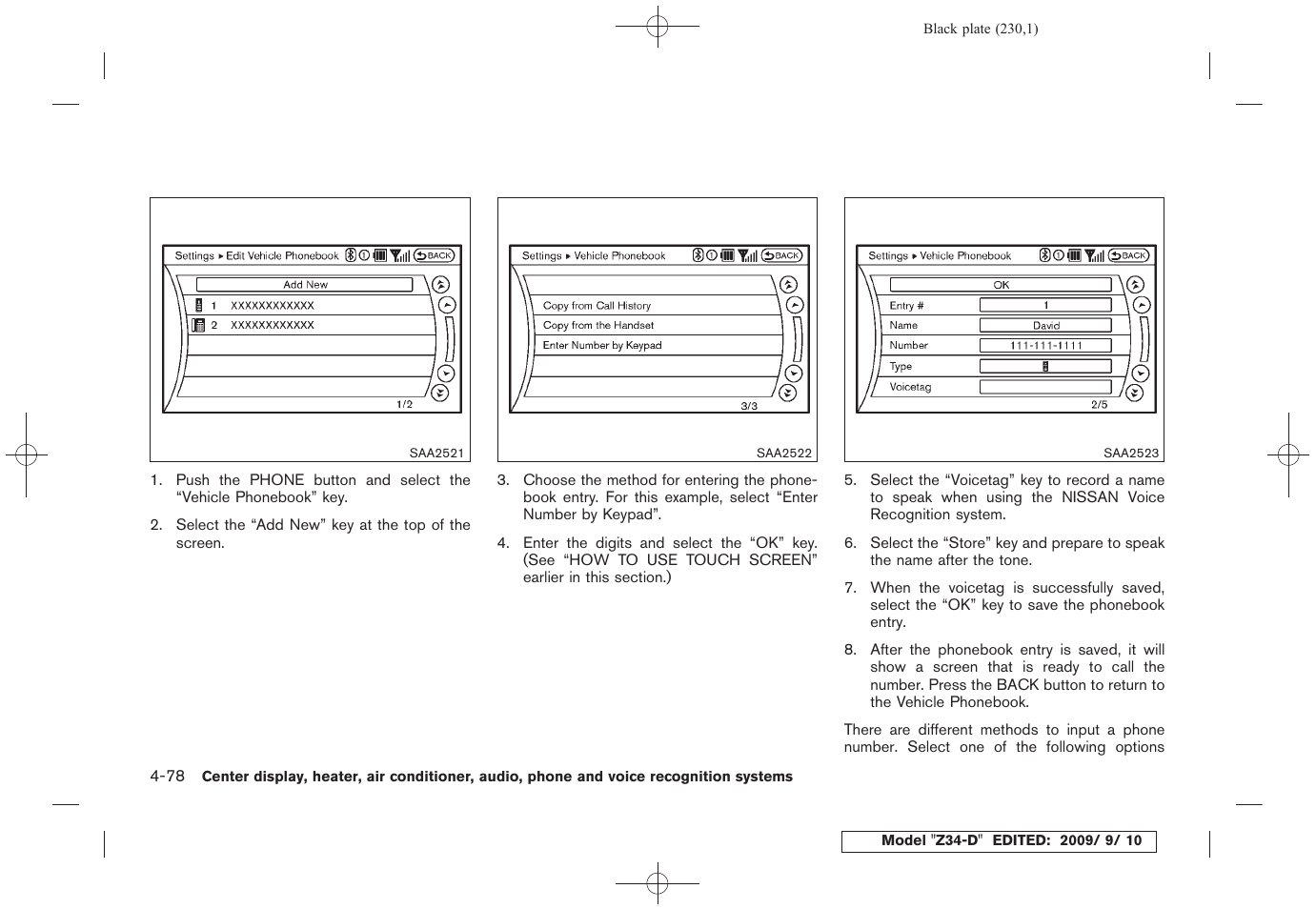 NISSAN 2010 Z Coupe User Manual | Page 230 / 409