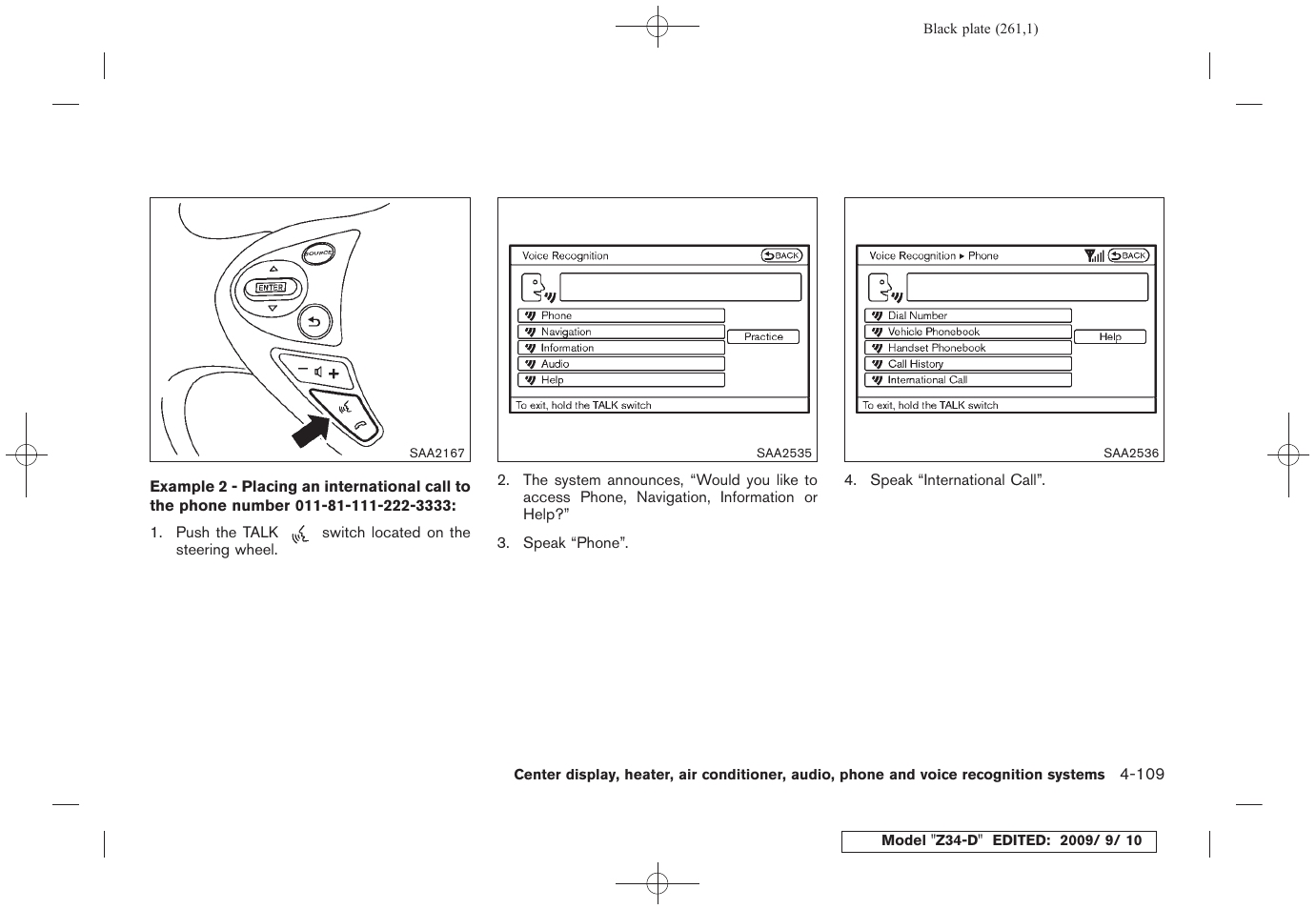 NISSAN 2010 Z Coupe User Manual | Page 261 / 409