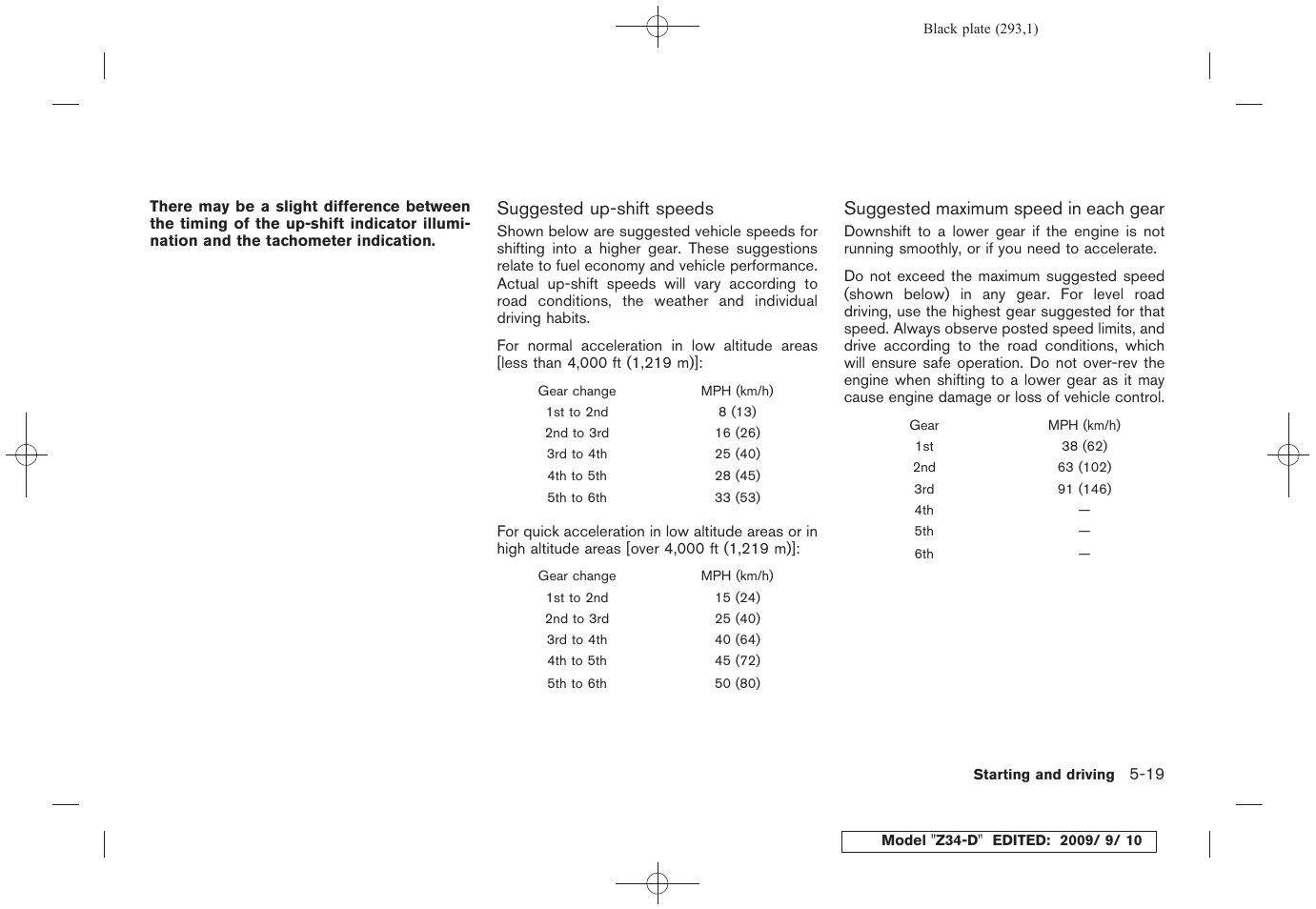 NISSAN 2010 Z Coupe User Manual | Page 293 / 409
