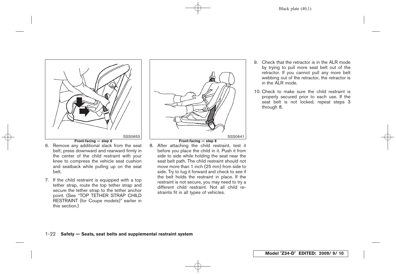 NISSAN 2010 Z Coupe User Manual | Page 42 / 409