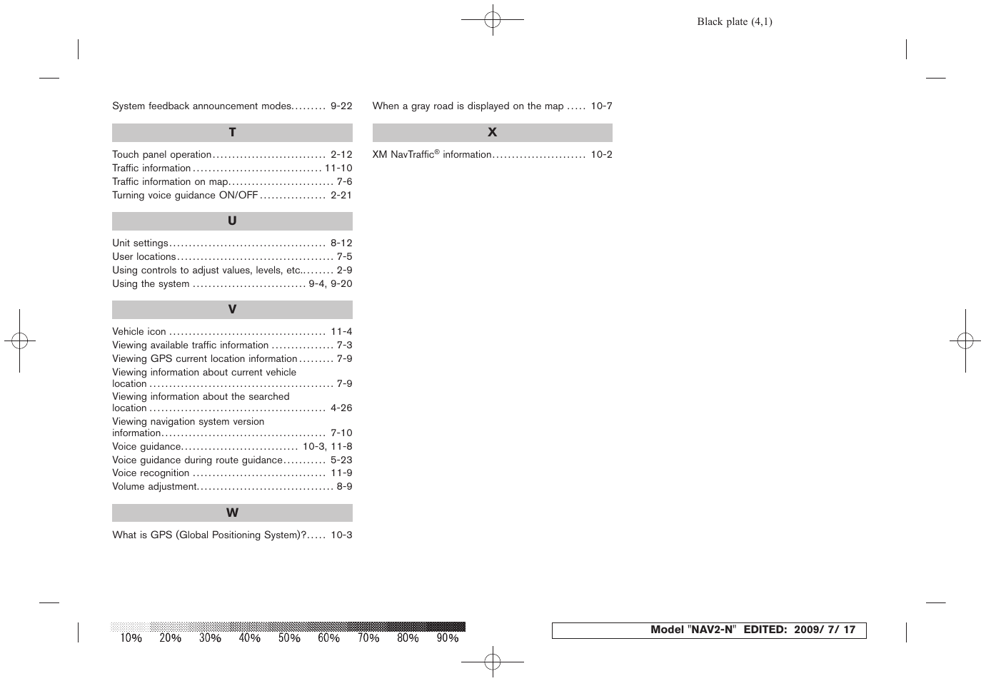 NISSAN 2010 Pathfinder User Manual | Page 233 / 234