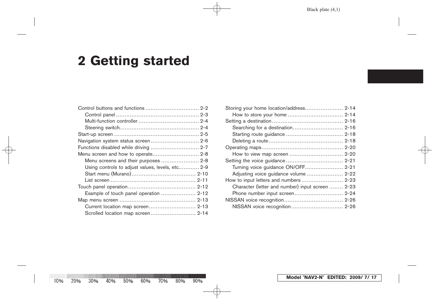 Getting started, 2 getting started | NISSAN 2010 Pathfinder User Manual | Page 8 / 234