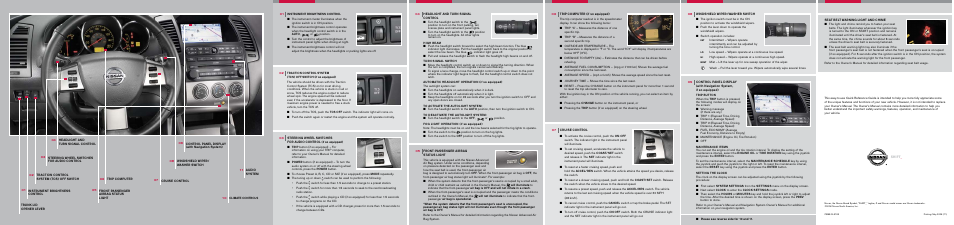 Additional features, Lcn0042 | NISSAN ALTIMA 2006 User Manual | Page 13 / 13