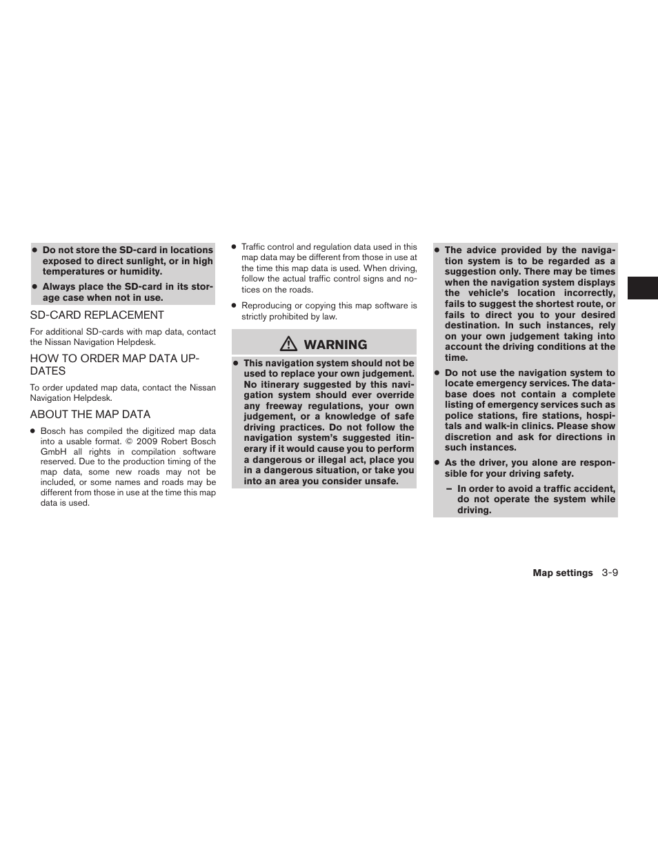 Warning | NISSAN 2010 Versa User Manual | Page 22 / 79