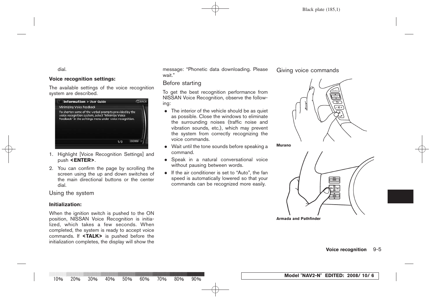 NISSAN 2009 Murano User Manual | Page 177 / 264