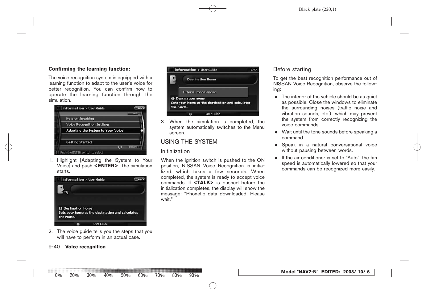 Using the system -40 | NISSAN 2009 Murano User Manual | Page 212 / 264