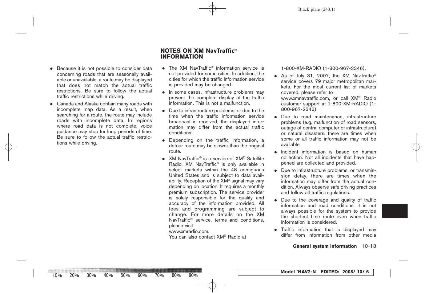 Information -13 | NISSAN 2009 Murano User Manual | Page 235 / 264
