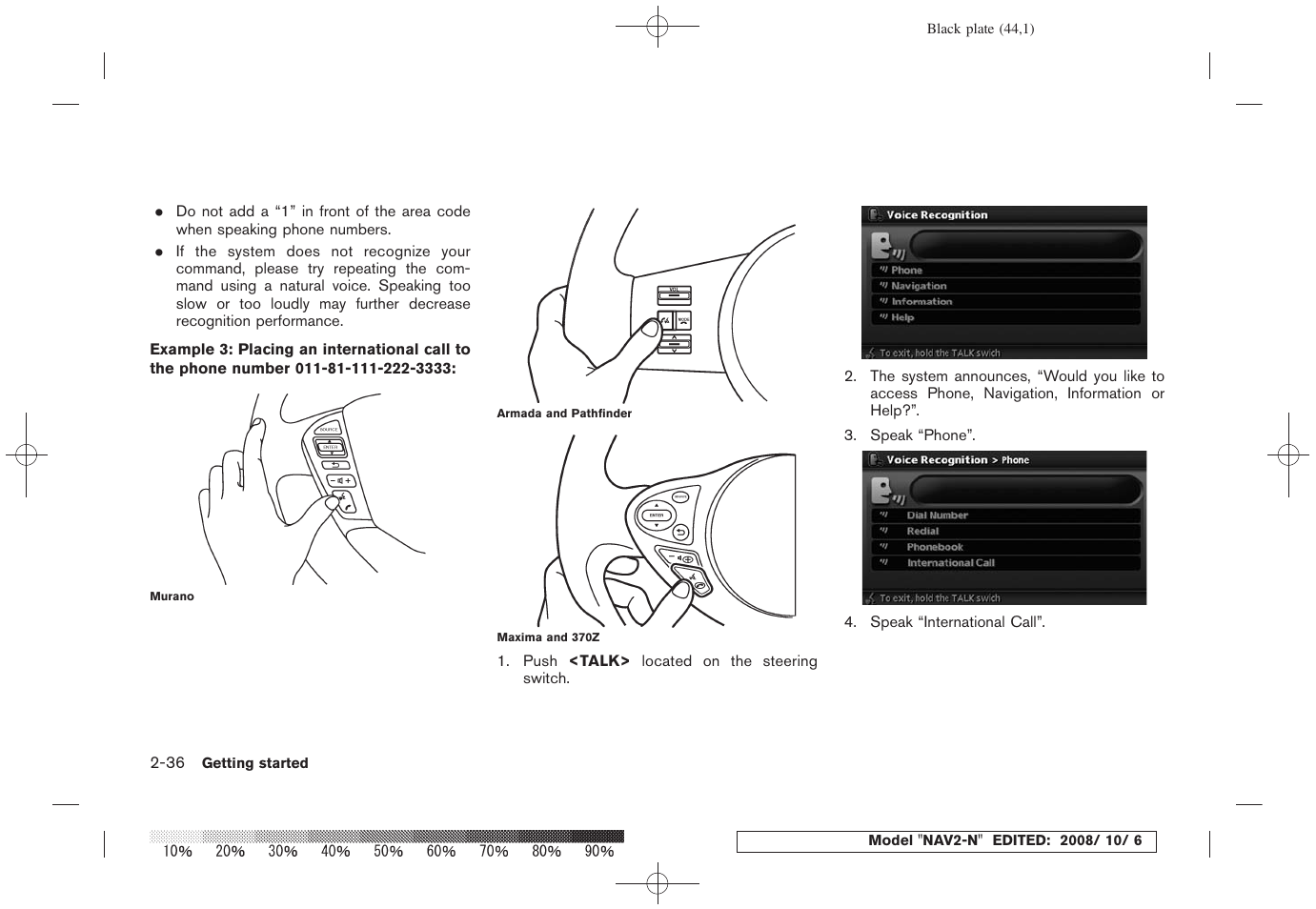 NISSAN 2009 Murano User Manual | Page 42 / 264