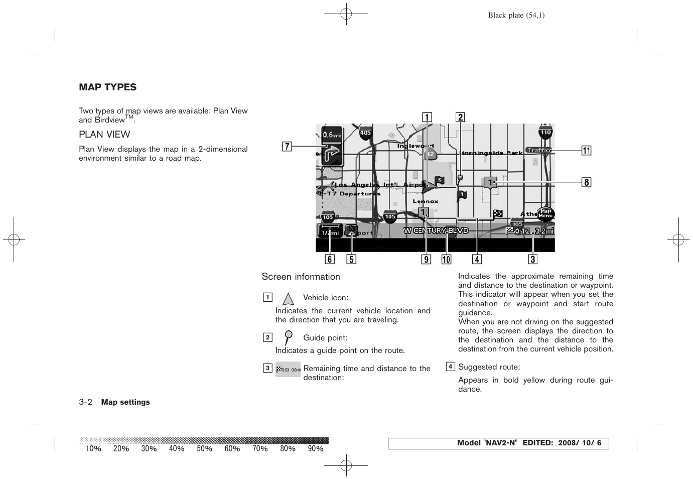 Map types -2, Plan view -2 | NISSAN 2009 Murano User Manual | Page 52 / 264