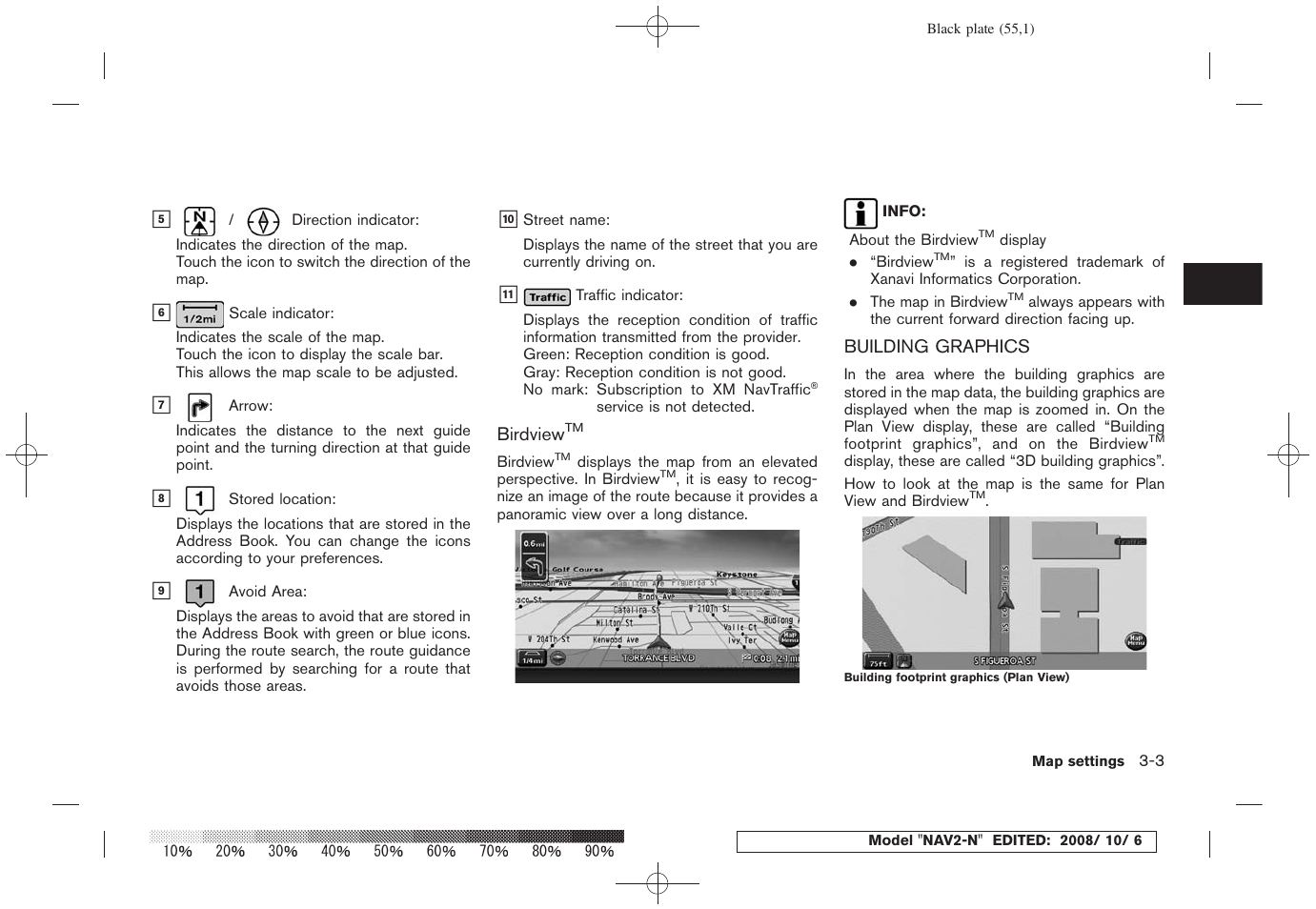 Birdview, Building graphics -3 | NISSAN 2009 Murano User Manual | Page 53 / 264
