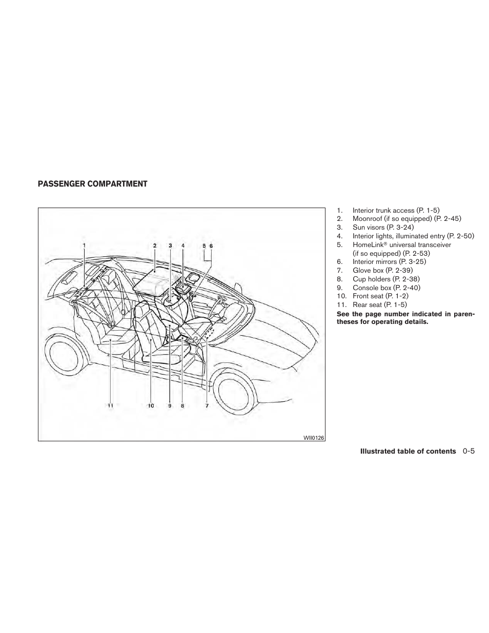 Passenger compartment -5 | NISSAN 2010 Maxima User Manual | Page 12 / 458