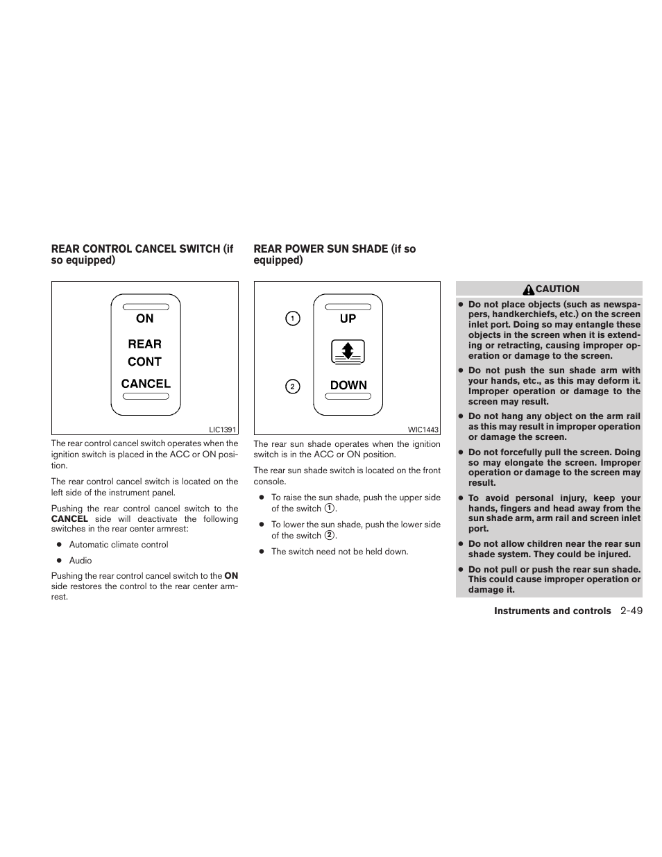 NISSAN 2010 Maxima User Manual | Page 122 / 458