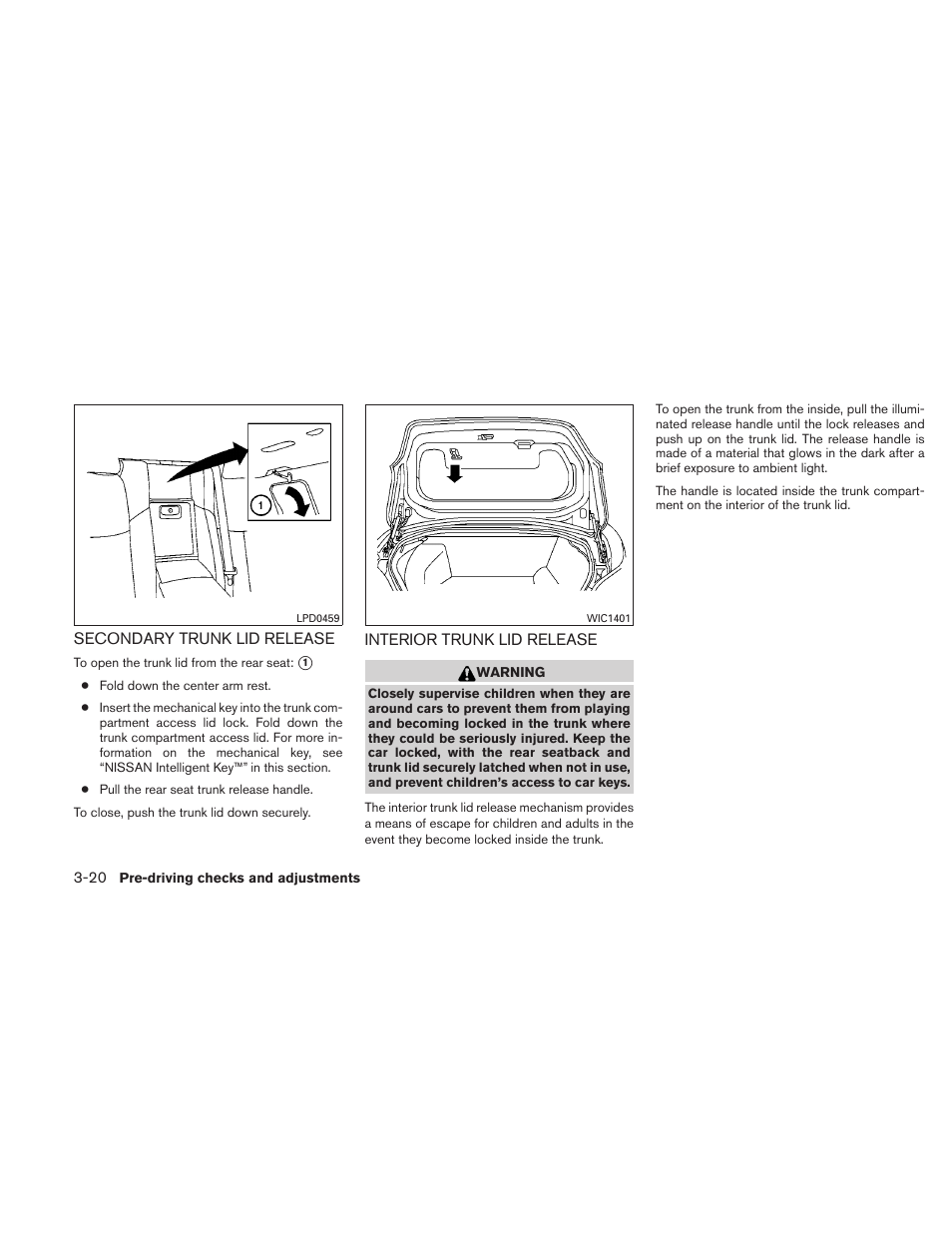 NISSAN 2010 Maxima User Manual | Page 149 / 458