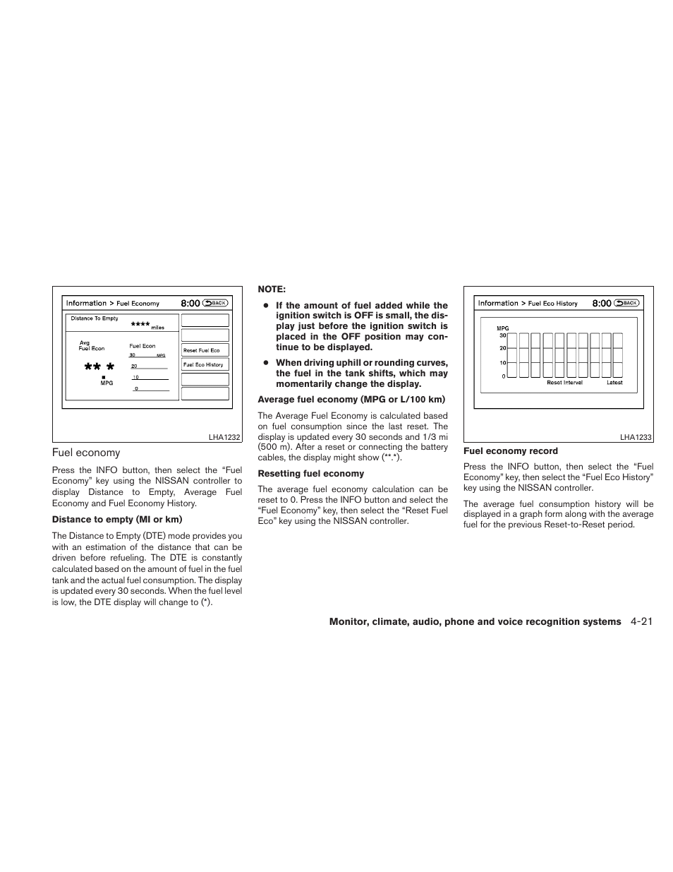 NISSAN 2010 Maxima User Manual | Page 182 / 458