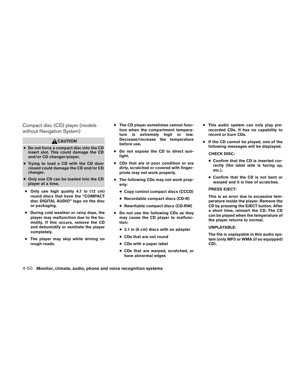 NISSAN 2010 Maxima User Manual | Page 211 / 458