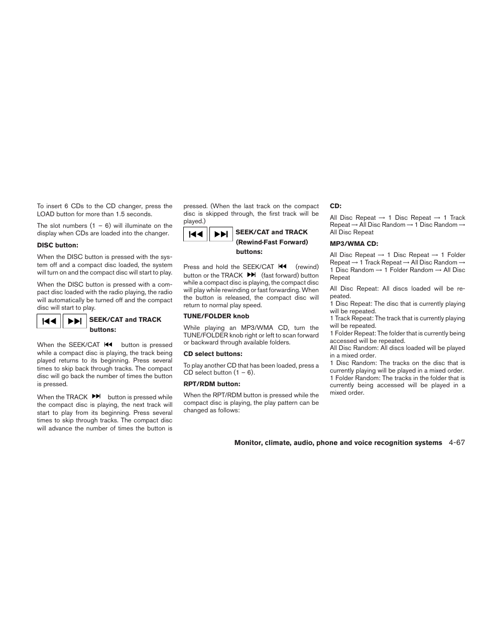 NISSAN 2010 Maxima User Manual | Page 228 / 458