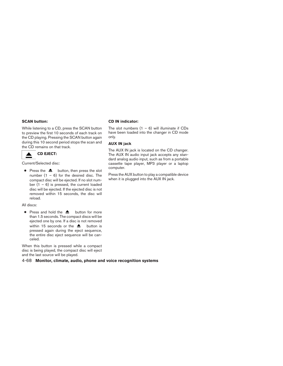 NISSAN 2010 Maxima User Manual | Page 229 / 458