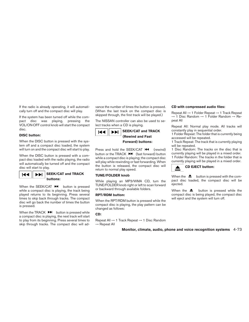 NISSAN 2010 Maxima User Manual | Page 234 / 458