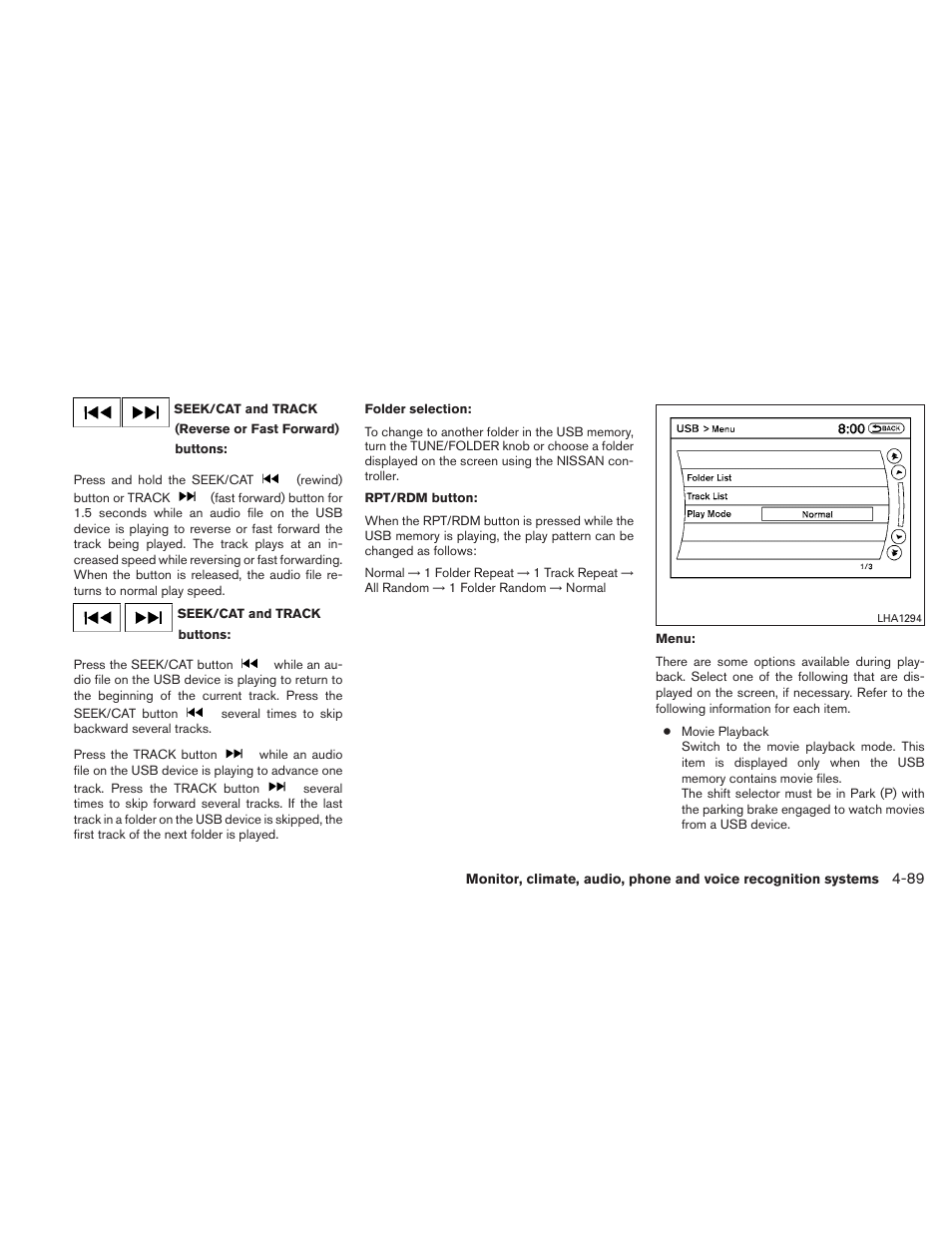 NISSAN 2010 Maxima User Manual | Page 250 / 458