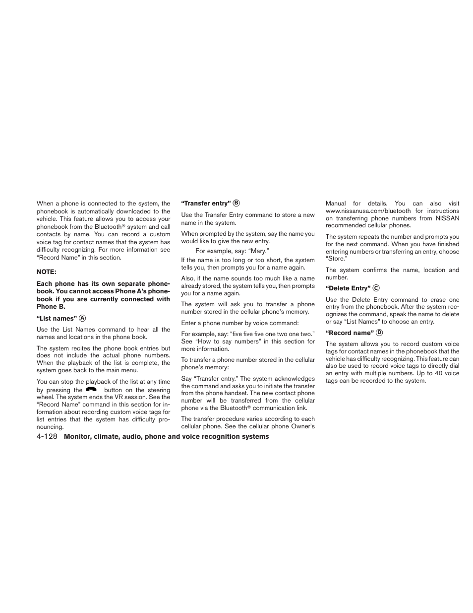 NISSAN 2010 Maxima User Manual | Page 289 / 458