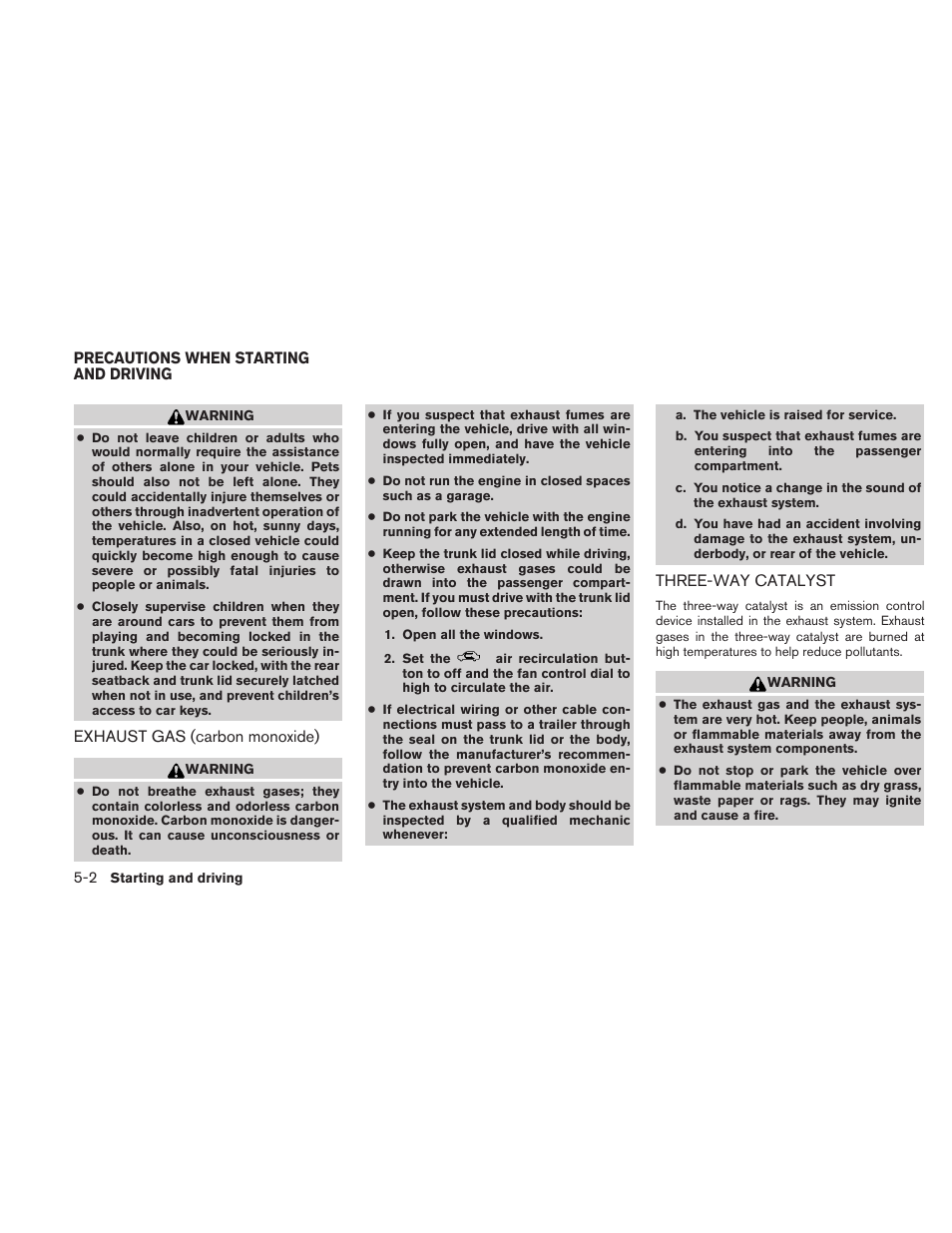 Precautions when starting and driving -2 | NISSAN 2010 Maxima User Manual | Page 331 / 458