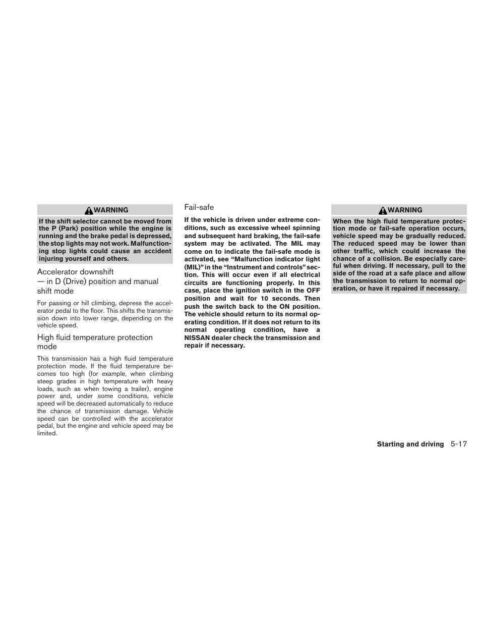 NISSAN 2010 Maxima User Manual | Page 346 / 458