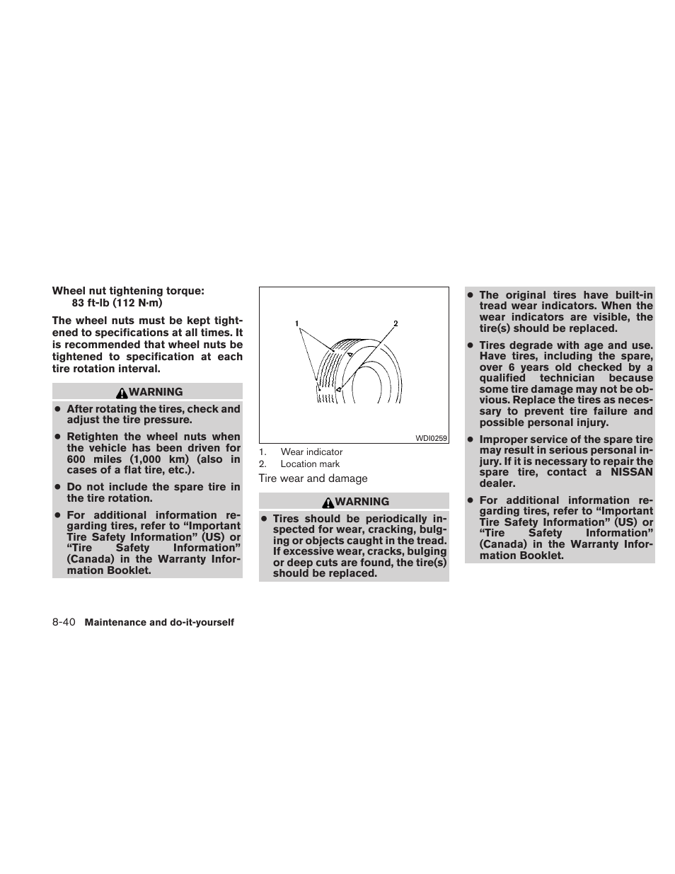 NISSAN 2010 Maxima User Manual | Page 419 / 458