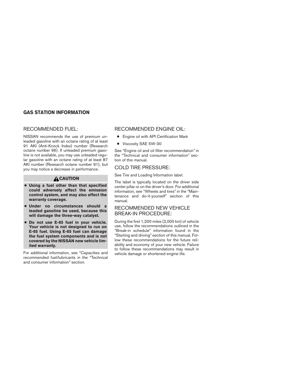 NISSAN 2010 Maxima User Manual | Page 457 / 458