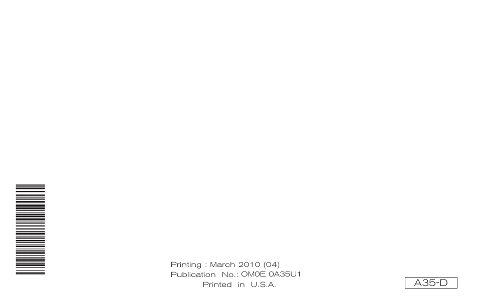 Ma x i ma | NISSAN 2010 Maxima User Manual | Page 458 / 458