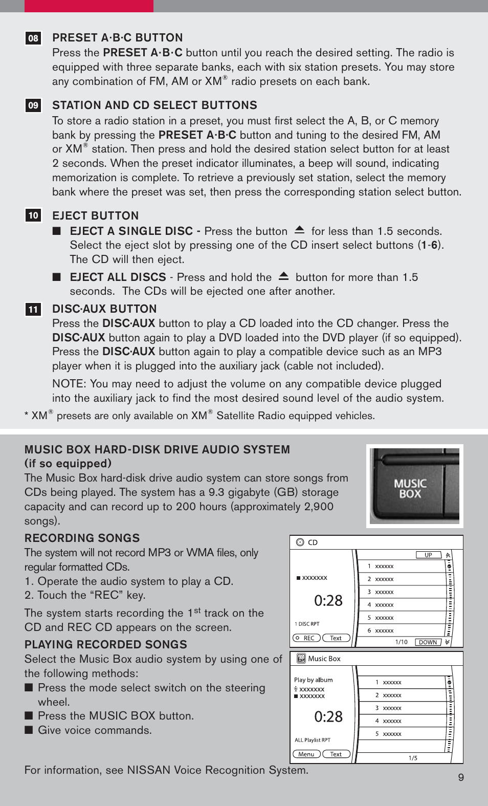 NISSAN 2008 Armada User Manual | Page 12 / 45