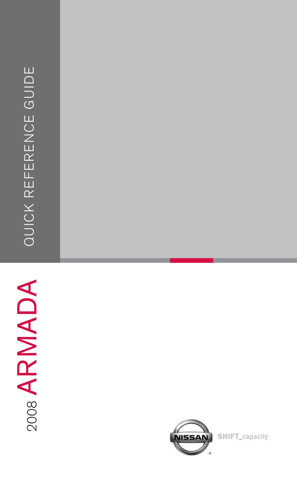 Qrg - a | NISSAN 2008 Armada User Manual | Page 2 / 45