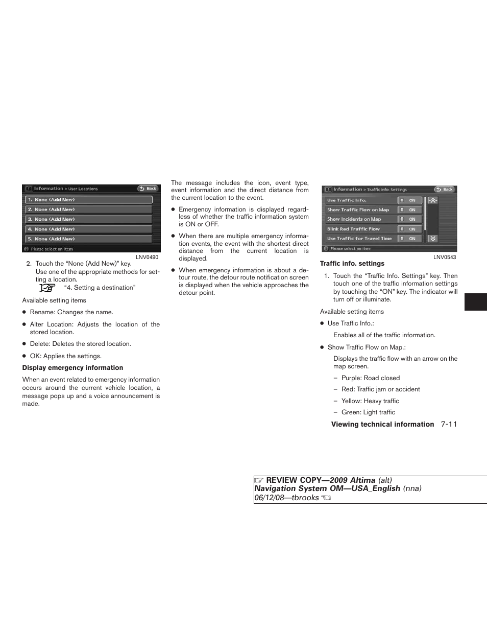 NISSAN 2009 Altima Coupe User Manual | Page 174 / 238