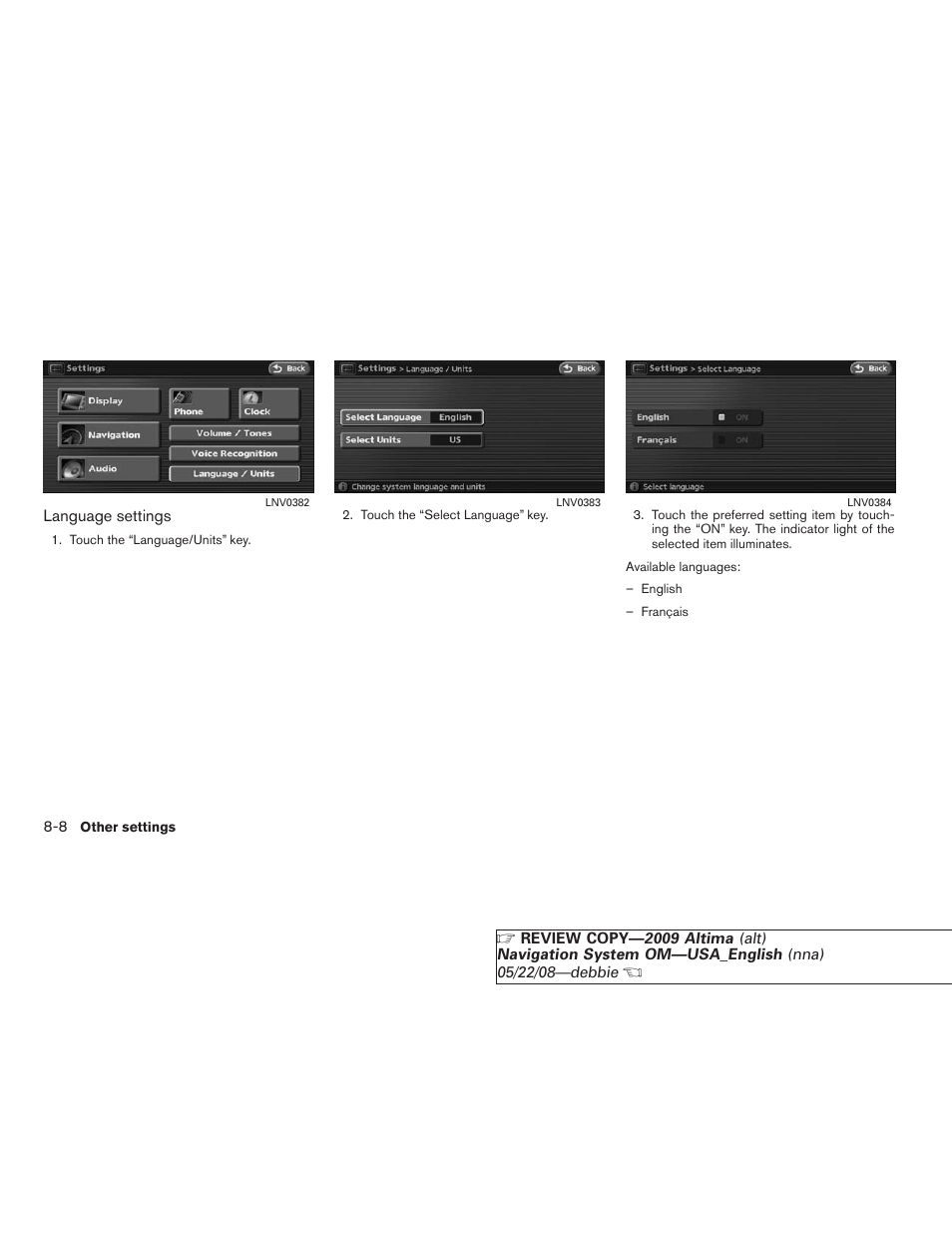 NISSAN 2009 Altima Coupe User Manual | Page 183 / 238