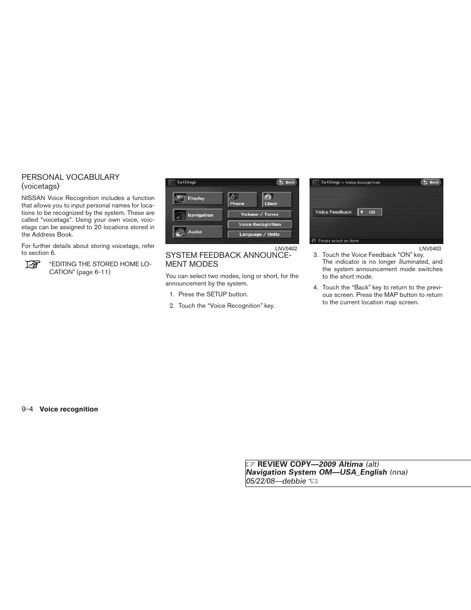 NISSAN 2009 Altima Coupe User Manual | Page 193 / 238