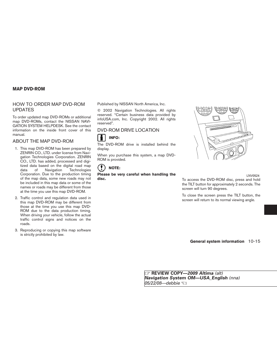 Map dvd-rom -15 | NISSAN 2009 Altima Coupe User Manual | Page 214 / 238